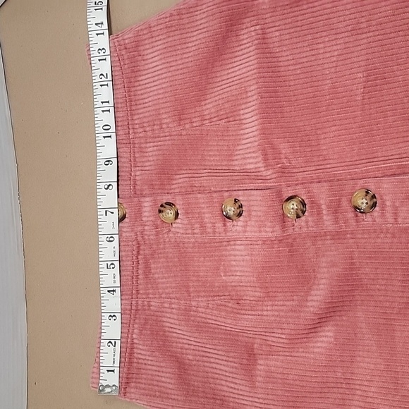 Forever 21, Size S, Mauve Corduroy Button Down Mini Skirt, EUC - Picture 2 of 8